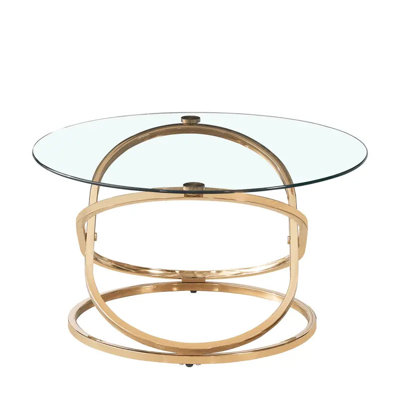 Rizzo Gold Coffee Table Glass Top #NJ Home Interiors#