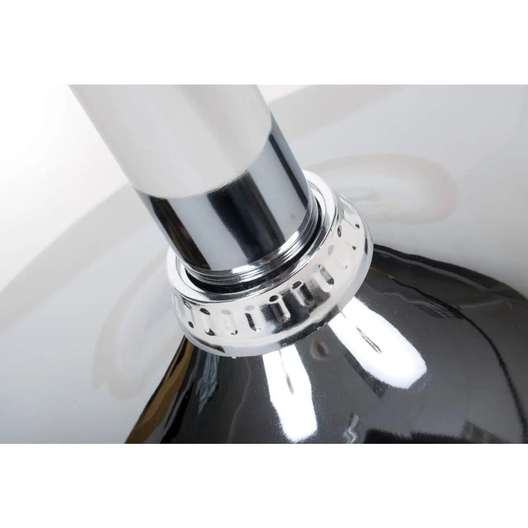 Rocco Leather Effect Graphite Grey Tufted Button Back Bar Stool - NJ Home Interiors