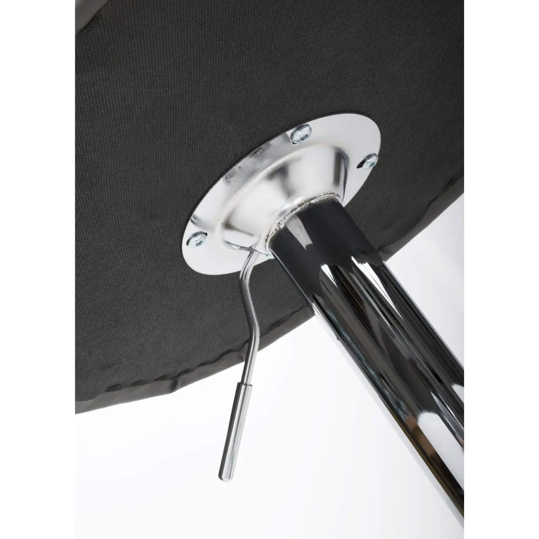 Rocco Leather Effect Graphite Grey Tufted Button Back Bar Stool - NJ Home Interiors