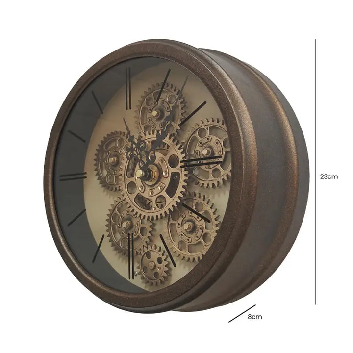 Copper Gears Wall Clock Lina Home