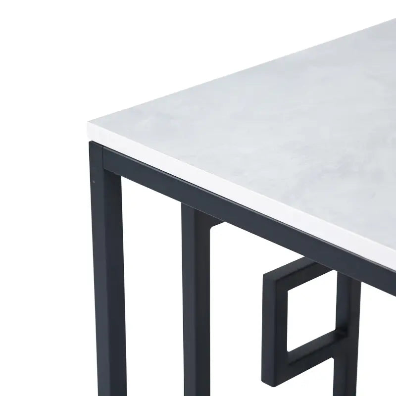 Devon Black and Grey End Table Lina Home