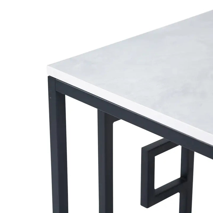 Devon Black and Grey End Table Lina Home