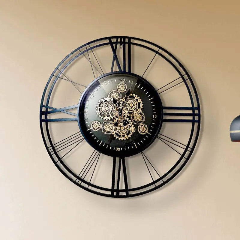 Silver Gears Wall Clock Lina Home