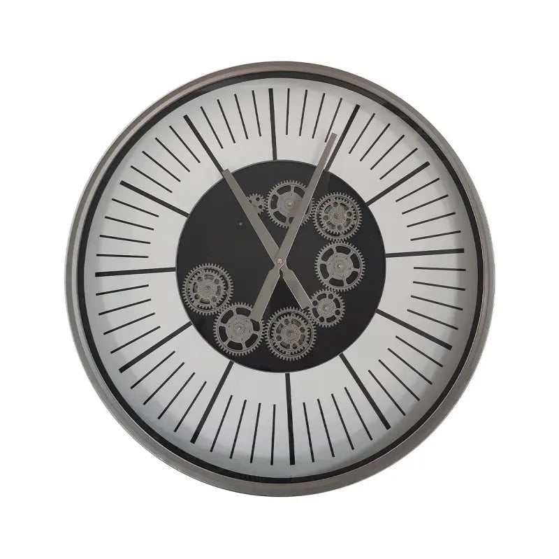Silver Gears Wall Clock Lina Home