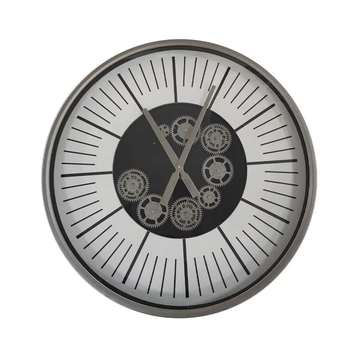 Silver Gears Wall Clock Lina Home