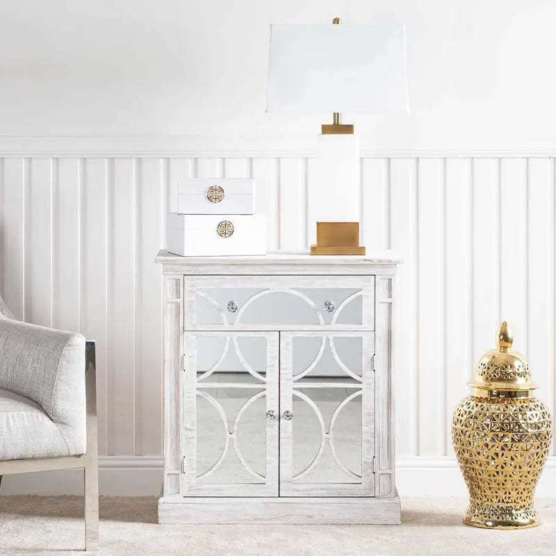 Set of 2 White Faux Leather Jewellery Boxes – Elegant Velvet-Lined Storage NJ Home Interiors