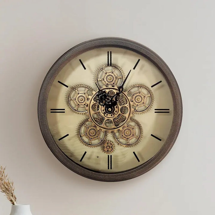 Copper Gears Wall Clock Lina Home