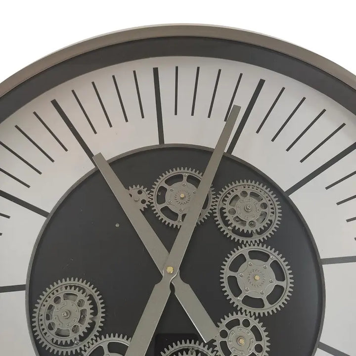Silver Gears Wall Clock Lina Home