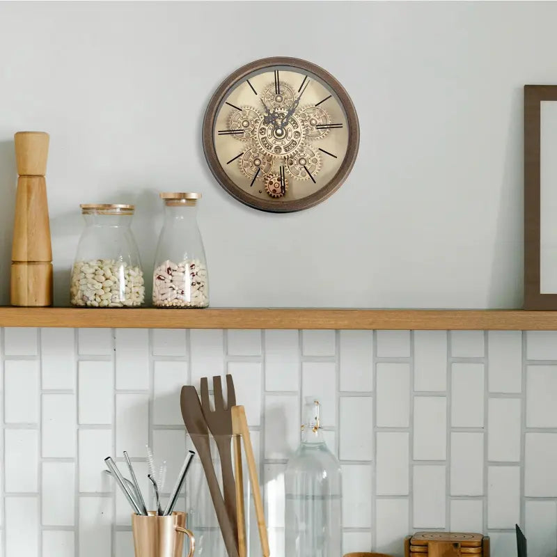 Copper Gears Wall Clock Lina Home