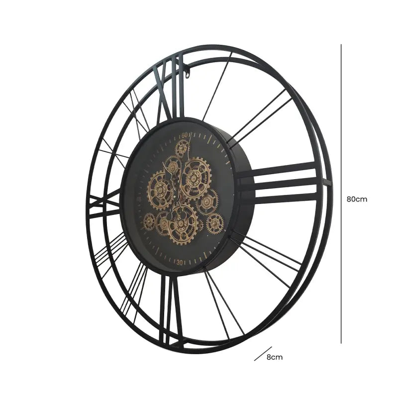 Silver Gears Wall Clock Lina Home