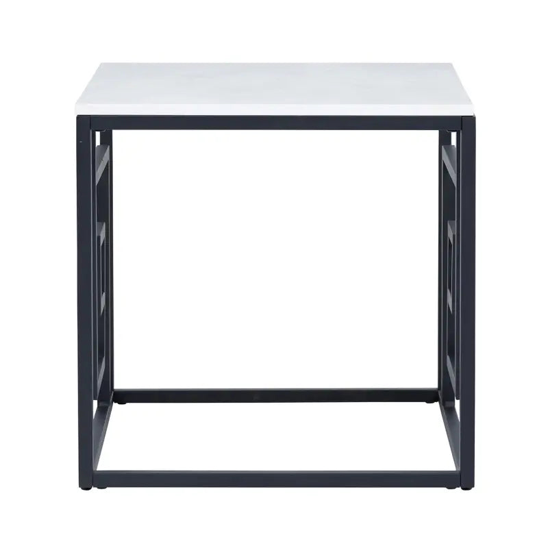 Devon Black and Grey End Table Lina Home