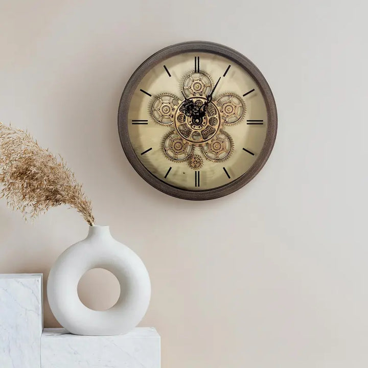 Copper Gears Wall Clock Lina Home