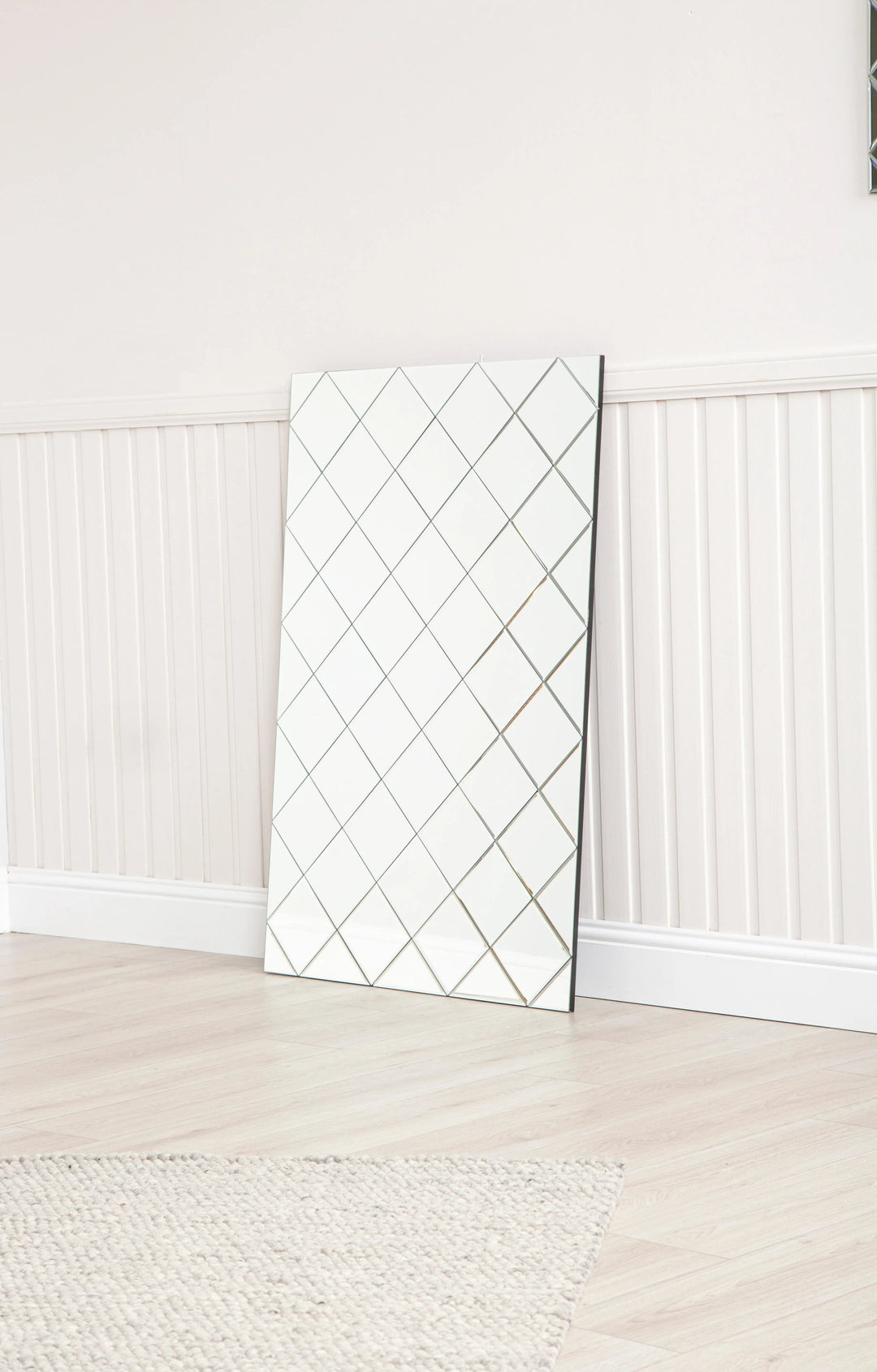 Marrakech Mirror End Table in Silver Lina Home