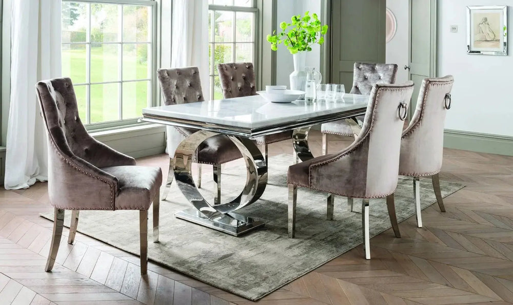 Belvedere Champagne Knockerback Dining Chair (Outlet) VIDA