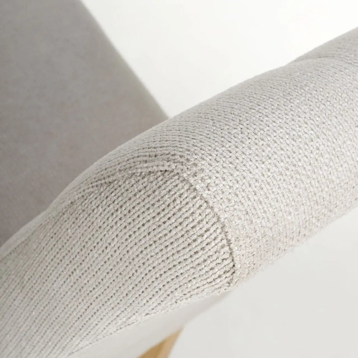 Set of 2 Moseley Waffle Flax Effect Natural Dining Chairs in Natural Legs - NJ Home Interiors