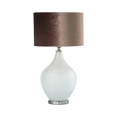 Silver Frost Glass 75.5cm Table Lamp #NJ Home Interiors#