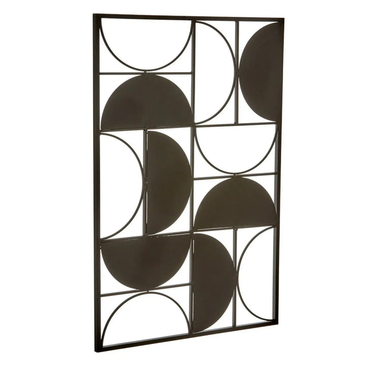 Terenzo Black Finish Semicircle Wall Art #NJ Home Interiors#