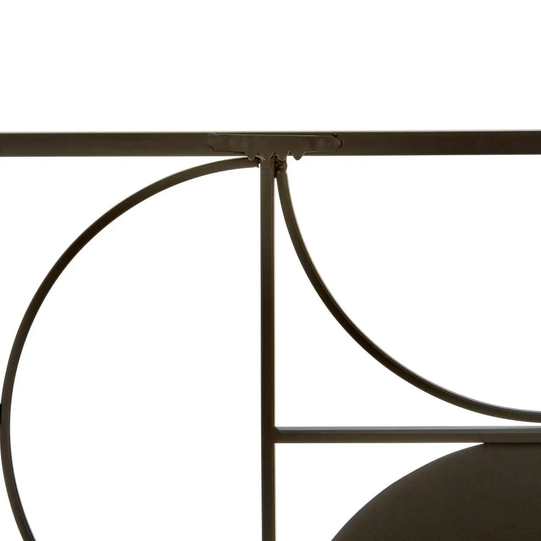 Terenzo Black Finish Semicircle Wall Art #NJ Home Interiors#