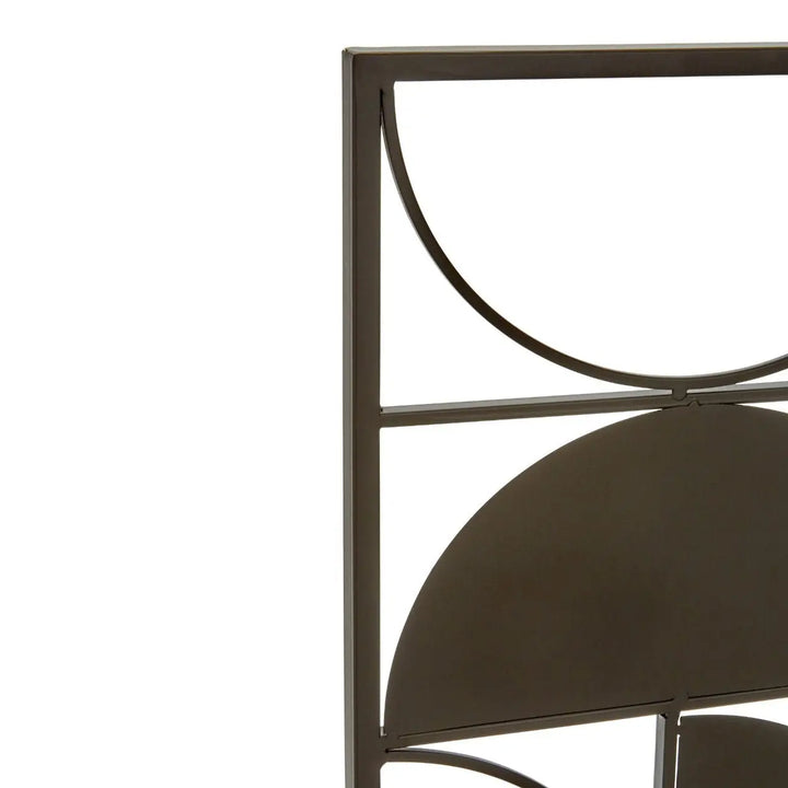 Terenzo Black Finish Semicircle Wall Art #NJ Home Interiors#