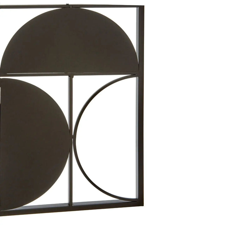 Terenzo Black Finish Semicircle Wall Art #NJ Home Interiors#