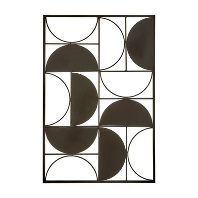 Terenzo Black Finish Semicircle Wall Art #NJ Home Interiors#