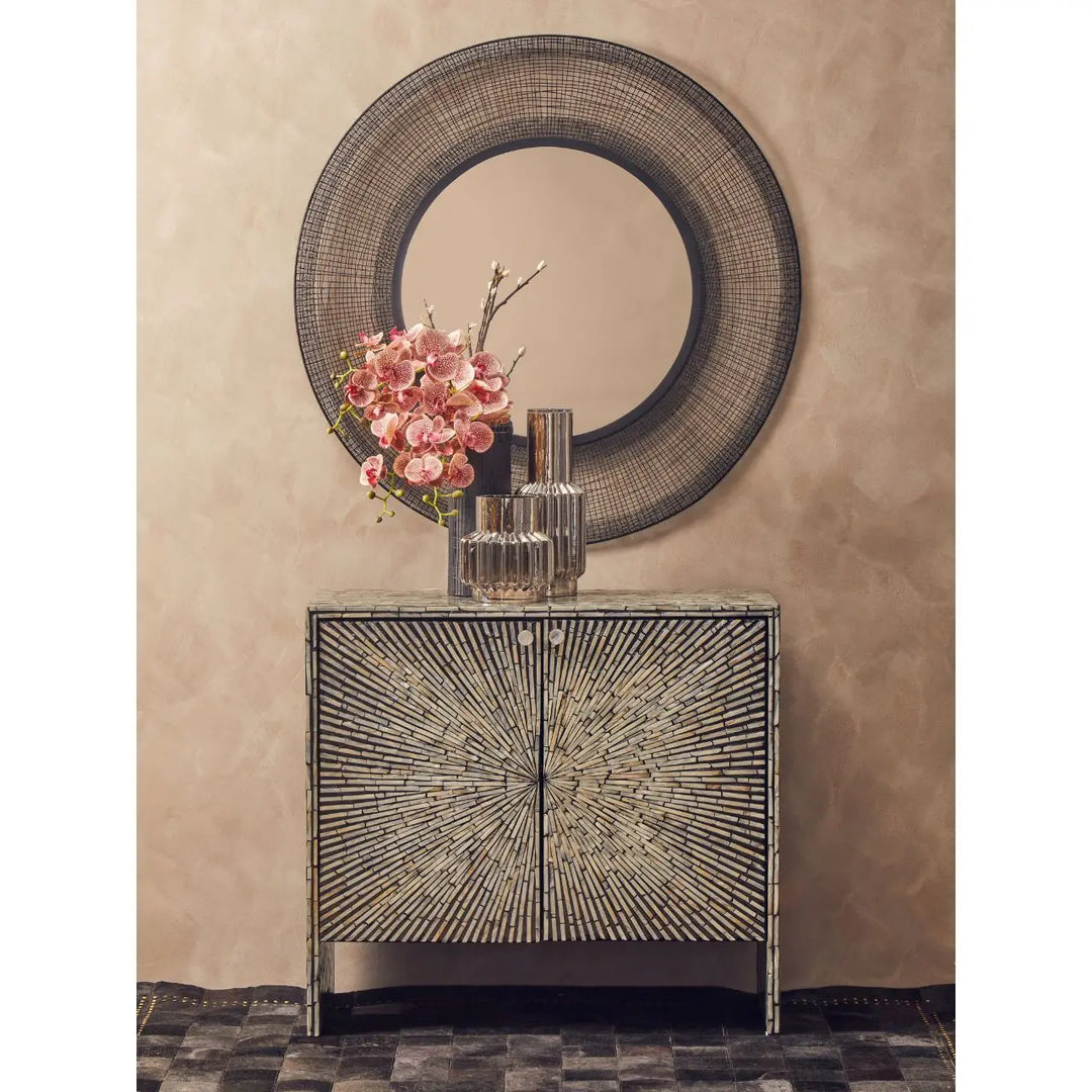 Terenzo Circular Wall Mirror #NJ Home Interiors#