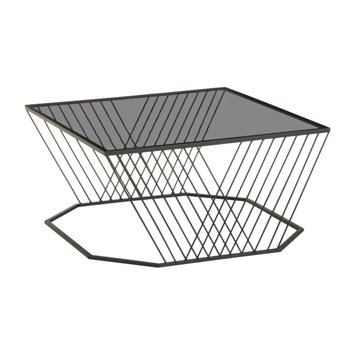 Terenzo Coffee Table With Grey Glass Top #NJ Home Interiors#