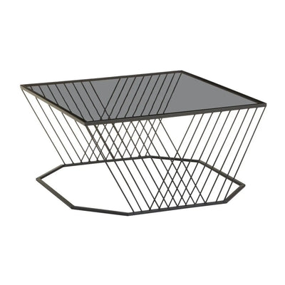 Terenzo Coffee Table With Grey Glass Top #NJ Home Interiors#