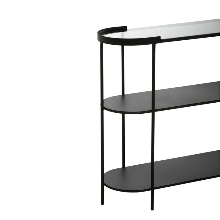 Terenzo Console Table with Glass Top #NJ Home Interiors#