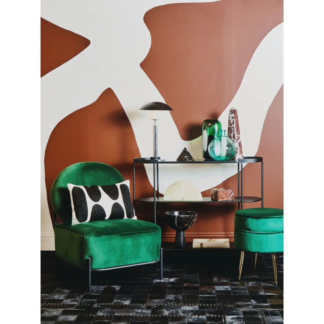 Terenzo Console Table with Glass Top #NJ Home Interiors#