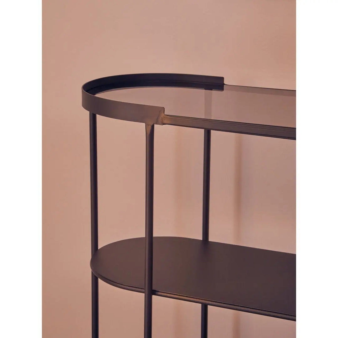 Terenzo Console Table with Glass Top #NJ Home Interiors#