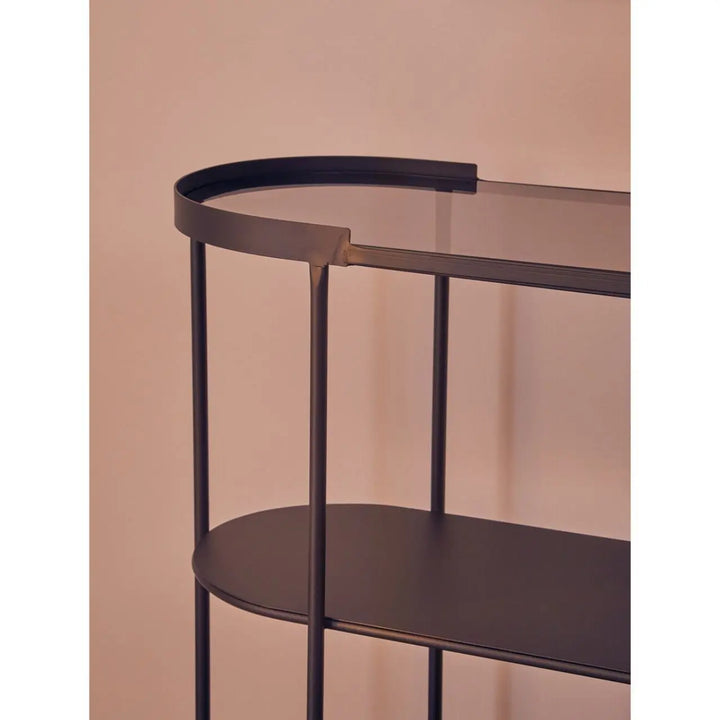 Terenzo Console Table with Glass Top #NJ Home Interiors#