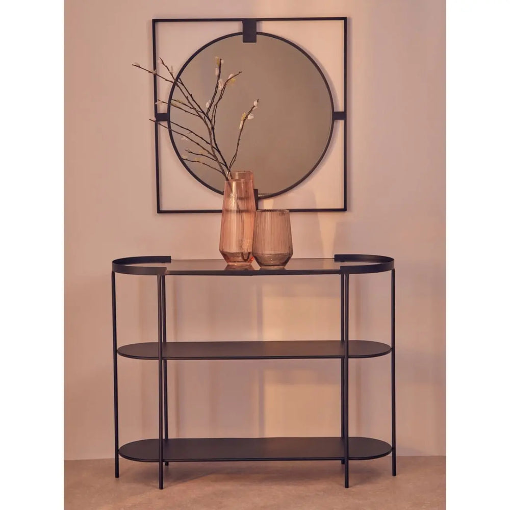 Terenzo Console Table with Glass Top #NJ Home Interiors#