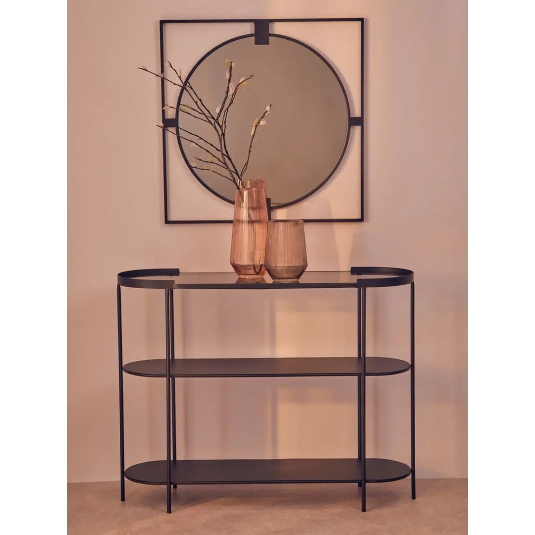 Terenzo Console Table with Glass Top #NJ Home Interiors#