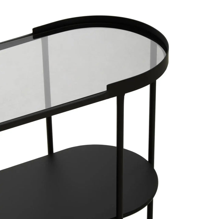 Terenzo Console Table with Glass Top #NJ Home Interiors#