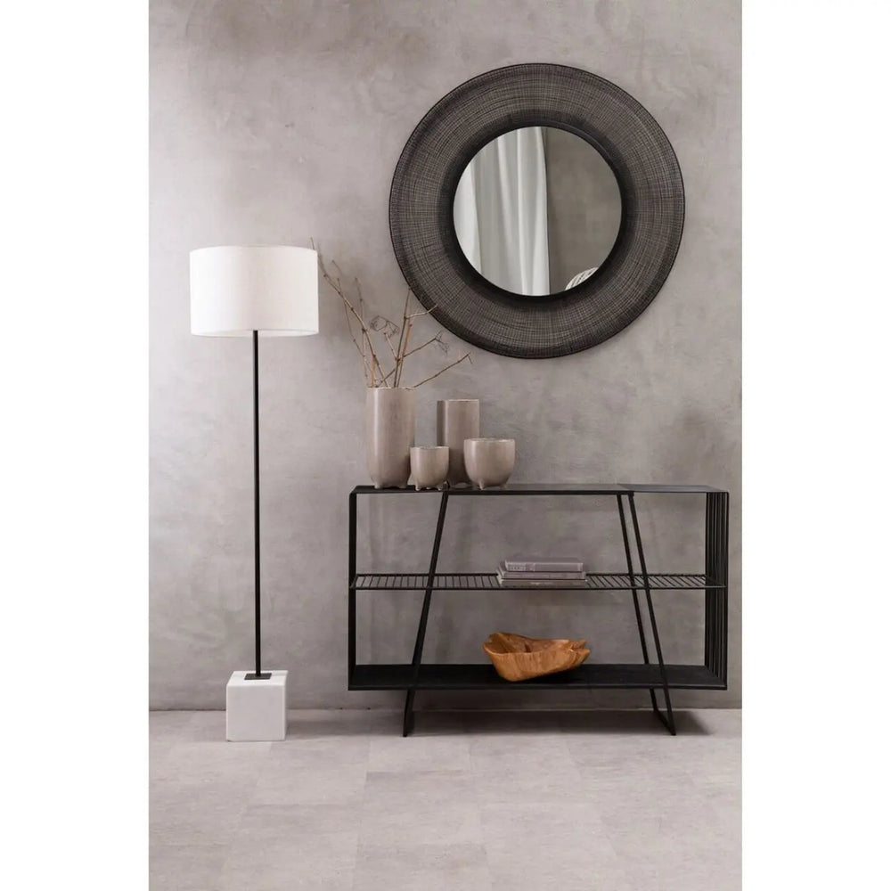 Terenzo Console Table with Grey Glass Top #NJ Home Interiors#