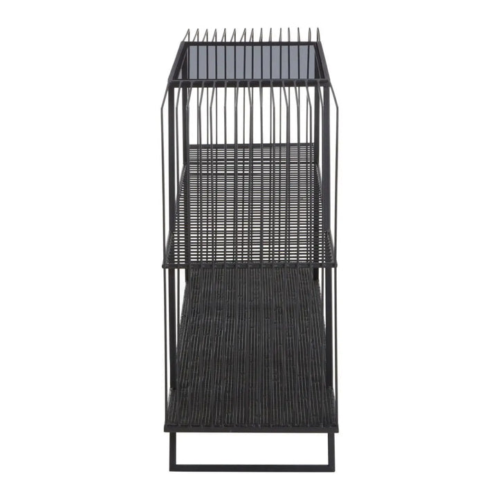 Terenzo Console Table with Grey Glass Top #NJ Home Interiors#