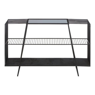Terenzo Console Table with Grey Glass Top #NJ Home Interiors#