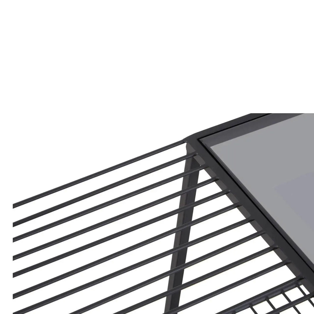 Terenzo Console Table with Grey Glass Top #NJ Home Interiors#