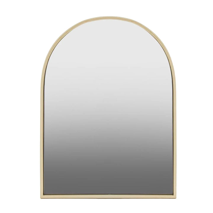Terenzo Gold Finish Arched Wall Mirror #NJ Home Interiors#