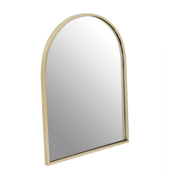 Terenzo Gold Finish Arched Wall Mirror #NJ Home Interiors#