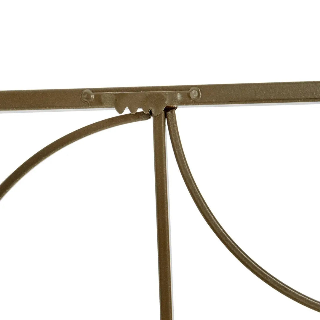 Terenzo Gold Finish Semicircle Wall Art #NJ Home Interiors#