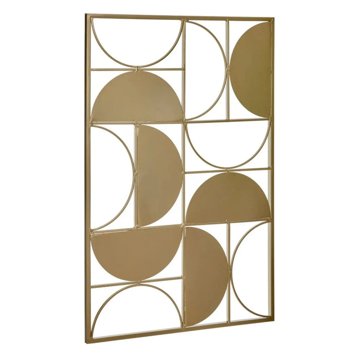 Terenzo Gold Finish Semicircle Wall Art #NJ Home Interiors#