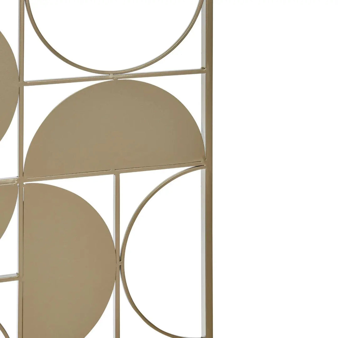 Terenzo Gold Finish Semicircle Wall Art #NJ Home Interiors#