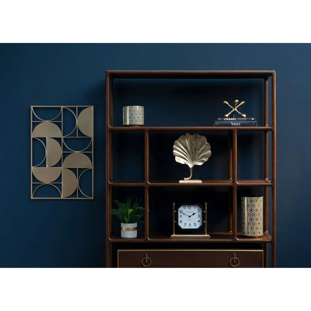 Terenzo Gold Finish Semicircle Wall Art #NJ Home Interiors#