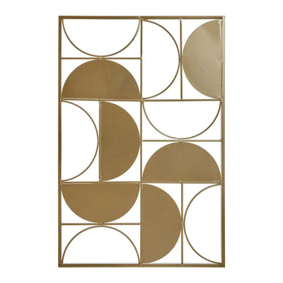 Terenzo Gold Finish Semicircle Wall Art #NJ Home Interiors#