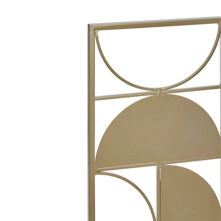 Terenzo Gold Finish Semicircle Wall Art #NJ Home Interiors#