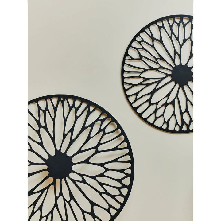 Terenzo Large Black Floral Design Wall Art #NJ Home Interiors#