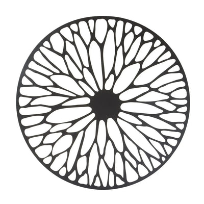 Terenzo Large Black Floral Design Wall Art #NJ Home Interiors#