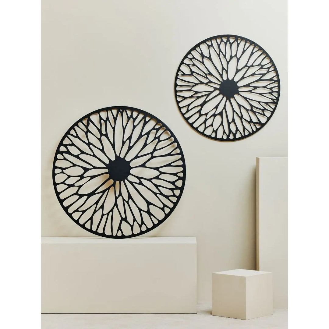 Terenzo Large Black Floral Design Wall Art #NJ Home Interiors#